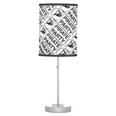 Vote Pirate Party Table Lamp