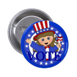 VOTE Political Button buttons