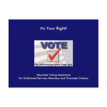 Vote! postcards