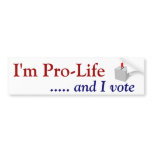 Vote Pro-Life Bumper Stickers