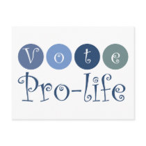 More Vote pro-life post cards Zazzle Postcards gift ideas Vote pro-life post cards Zazzle Postcards