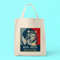 Vote Rats Grocery Tote bags