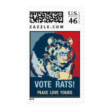 Vote Rats Postage