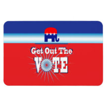 VOTE RECTANGLE MAGNET