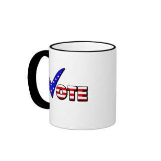 Vote Red White & Blue mug