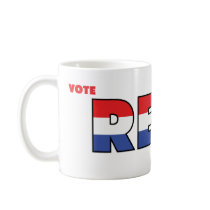 Vote Reed 2010 Elections Red White and Blue Coffee Mug