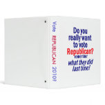 Vote REPUBLICAN? 2010 Avery Binder