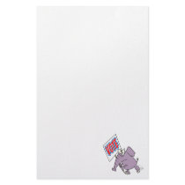 vote republican elephant cartoon stationery design
