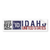 Vote Republican in 2010 – Vintage Idaho Bumper Stickers