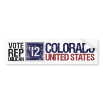 Vote Republican in 2012 – Vintage Colorado Bumper Stickers