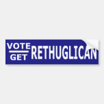 Vote Rethuglican. Get Rethuglican. Bumper Sticker