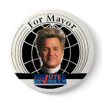 Vote Rev Billy 4-inch Pin buttons by elfyboy Vote Rev Billy 4-inch Pin buttons