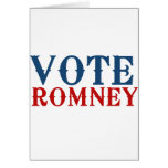 VOTE ROMNEY 2012 CARD