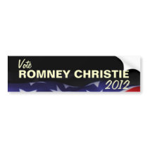 Vote ROMNEY CHRISTIE 2012 Bumper Sticker