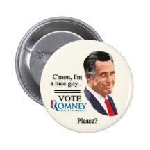 Vote Romney Please? Button