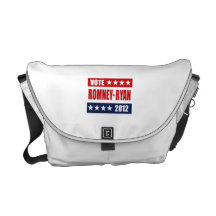 VOTE ROMNEY RYAN 2012 SIGN COURIER BAGS