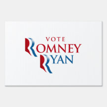 VOTE ROMNEY RYAN AMERICA SIGNS