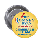 Vote Romney Ryan Button