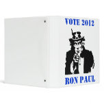 VOTE RON PAUL 2012 VINYL BINDERS