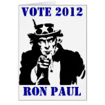 VOTE RON PAUL 2012 GREETING CARDS