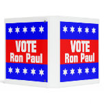 Vote Ron Paul 3 Ring Binders