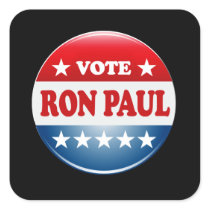 VOTE RON PAUL SQUARE STICKER
