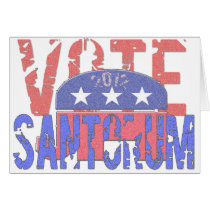 Vote Santorum 2012 cards