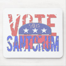 Vote Santorum 2012 mousepads