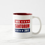 VOTE SANTORUM 2012 SIGN MUGS