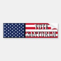 Vote Santorum - Rick Santorum bumper sticker