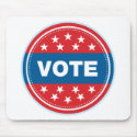 Vote Seal - Blue mousepads