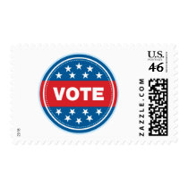 Vote Seal - Red postage