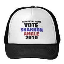 Vote Sharon Angle for US Senate 2010 Hats