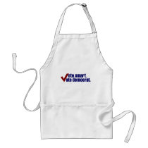Vote Smart Vote Democrat aprons