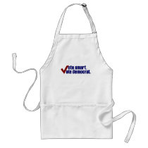 Vote Smart Vote Democrat aprons