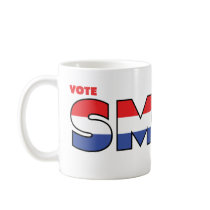 Vote Smith 2010 Elections Red White and Blue Mugs