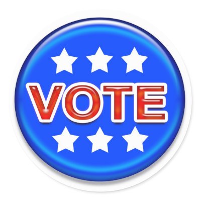 vote round sticker by kiddee