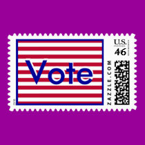 Vote Stripes Stamp stamps