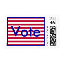 Vote Stripes Stamp
