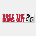 Vote the Bums Out bumper sticker