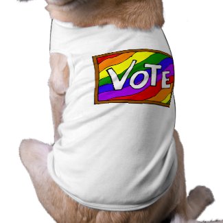 Vote the rainbow petshirt