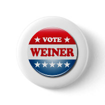 VOTE WEINER PINBACK BUTTONS
