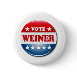 VOTE WEINER PINBACK BUTTONS