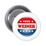 VOTE WEINER PINBACK BUTTONS