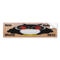 Vote Wisely Nobama 2012 Bumper Sticker