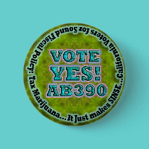Vote YES AB390 button buttons