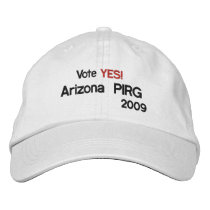 Vote, YES!, Arizona PIRG, 2009 embroidered hats
