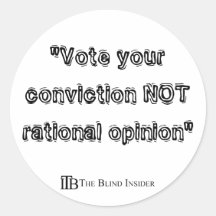 Vote Your Conviction Stickers
