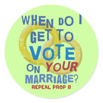 Vote Your Marriage Stickers