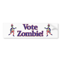 Vote Zombie Bumper bumper stickers